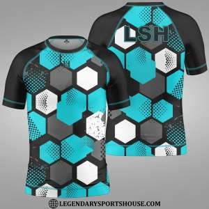 Hexagon Hype Kids Rash Guard